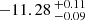 $ -11.28 \,^{+0.11}_{-0.09} $