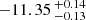 $ -11.35 \,^{+0.14}_{-0.13} $