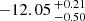 $ -12.05 \,^{+0.21}_{-0.50} $