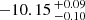 $ -10.15 \,^{+0.09}_{-0.10} $