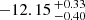 $ -12.15 \,^{+0.33}_{-0.40} $