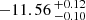 $ -11.56 \,^{+0.12}_{-0.10} $