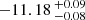 $ -11.18 \,^{+0.09}_{-0.08} $
