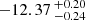 $ -12.37 \,^{+0.20}_{-0.24} $