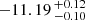 $ -11.19 \,^{+0.12}_{-0.10} $