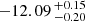 $ -12.09 \,^{+0.15}_{-0.20} $