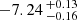 $ -7.24 \,^{+0.13}_{-0.16} $