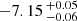 $ -7.15 \,^{+0.05}_{-0.06} $