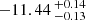 $ -11.44 \,^{+0.14}_{-0.13} $