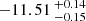 $ -11.51 \,^{+0.14}_{-0.15} $