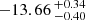 $ -13.66 \,^{+0.34}_{-0.40} $