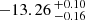 $ -13.26 \,^{+0.10}_{-0.16} $