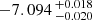 $ -7.094 \,^{+0.018}_{-0.020} $