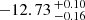 $ -12.73 \,^{+0.10}_{-0.16} $