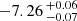 $ -7.26 \,^{+0.06}_{-0.07} $