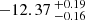 $ -12.37 \,^{+0.19}_{-0.16} $