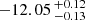 $ -12.05 \,^{+0.12}_{-0.13} $