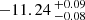 $ -11.24 \,^{+0.09}_{-0.08} $