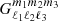 $ {G}^{m_1m_2m_3}_{\ell _1\ell _2\ell _3} $