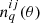 $ n^{ij}_q(\theta ) $