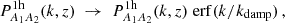 $$ P^{\mathrm {1h}}_{A_1A_2}(k,z)\;\to \;P^{\mathrm {1h}}_{A_1A_2}(k,z) \;\mathrm {erf}(k/k_\mathrm {damp}) \,, $$
