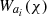 $ W_{a_i}(\chi ) $