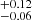 $ ^{+0.12}_{-0.06} $