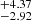 $ ^{+4.37}_{-2.92} $