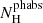 $ N_{\mathrm{H}}^{\mathrm{phabs}} $