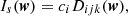 $$ I_s(\boldsymbol {w}) ={} c_i D_{ijk}(\boldsymbol {w}), $$
