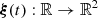 $ \boldsymbol {\xi }(t):{\mathbb {R}} \rightarrow {\mathbb {R}}^2 $