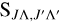 S$_{J\Lambda, J'\Lambda'}$
