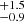 $ {}^{+1.5}_{-0.9} $