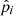 $ \hat{p}_{i} $