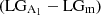$ \rm (LG_{A_1}-LG_m) $
