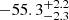 $ -55.3_{-2.3}^{+2.2} $