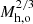 $ M_{\mathrm{h,o}}^{2/3} $