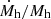 $ \dot{M}_{\mathrm{h}}/M_{\mathrm{h}} $