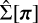 $\[\hat{\Sigma}[\boldsymbol{\pi}]\]$