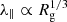 $ \lambda _\parallel \propto R_{\mathrm {g}}^{1/3} $