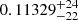 $ 0.11329_{-22}^{+24} $