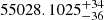 $ 55028.1025_{-36}^{+34} $