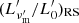 $ (L^{\prime}_{\nu ^{\prime}_\mathrm {m}}/L^{\prime}_0)_\mathrm {RS} $