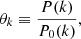 $$ \begin{aligned} \theta _k \equiv \frac{P(k)}{P_0(k)}, \end{aligned} $$