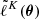 $ \tilde{\ell}^K(\boldsymbol{\theta}) $