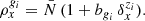 $$ \begin{aligned} \rho _x^{{g}_i} = \bar{N}\,(1+ b_{{g}_i} \, \delta _x^{z_i}). \end{aligned} $$