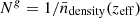$ N^g = 1/\bar{n}_{\mathrm{density}}(z_{\mathrm{eff}}) $