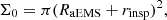 $$ \Sigma _{0} = \pi (R_{{\mathrm {aEMS}}}+r_{\mathrm {insp}})^2 , $$