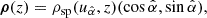 $$ \begin{aligned} \boldsymbol{\rho }(z) = \rho _\mathrm{sp} (u_{\hat{\alpha }}, z) (\cos \hat{\alpha }, \sin \hat{\alpha }), \end{aligned} $$