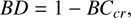 BD=1-BC_{cr},